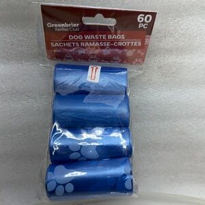 Greenbrier Blue Dog Waste Bags - 60 Pack